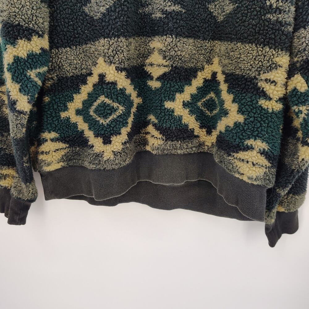Vintage Polo Ralph Lauren Sweater Aztec Southwestern Sherpa Fleece Pullover L - Picture 10 of 12